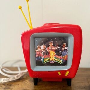 Vintage Mighty Morphin Power Rangers Soft Glow TV Projector Bedside Light